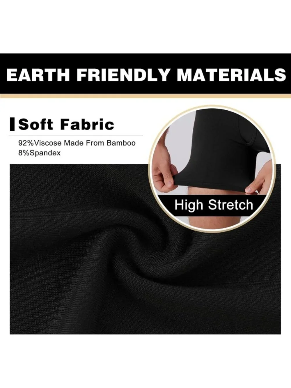 Ultra Soft Breathable Men's Boxer Briefs Pack | Bamboo Cool Comfort Underwear